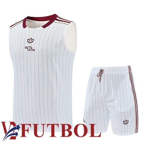 Chalecos De Futbol Arsenal Blanco/Rojo 2026/2027