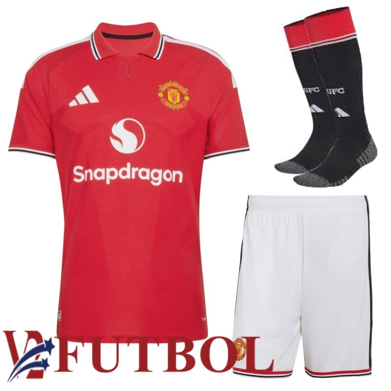 Camiseta Manchester United Primera (Cortos + Calcetines) 2026/2027 Camiseta Manchester United Primera (Cortos + Calcetines) 2026/2027
