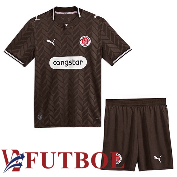 Camisetas De Futbol FC St. Pauli Ninos Primera Marrón 2026/2027 Camisetas De Futbol FC St. Pauli Ninos Primera Marrón 2026/2027
