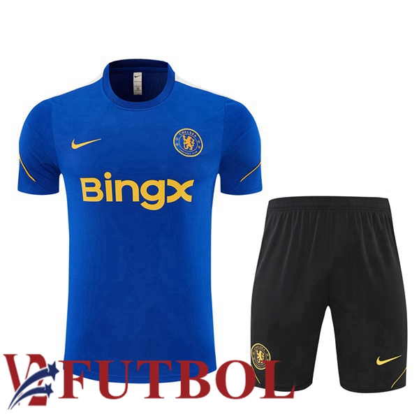 Camiseta Entrenamiento FC Chelsea + Cortos Azul 2026/2027 Camiseta Entrenamiento FC Chelsea + Cortos Azul 2026/2027