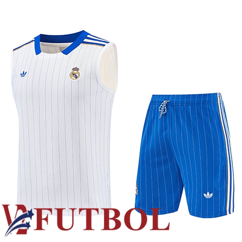 Chalecos De Futbols Real Madrid Blanco/Azul 2026/2027 Chalecos De Futbols Real Madrid Blanco/Azul 2026/2027