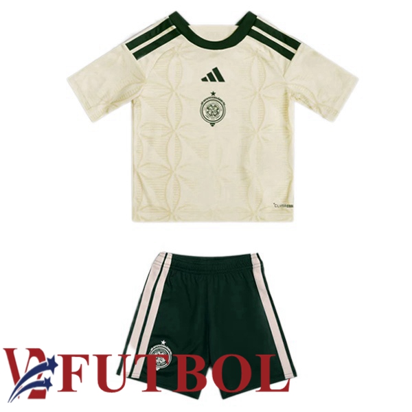 Camisetas De Futbol Celtic FC Ninos Tercera Amarillo 2026/2027 Camisetas De Futbol Celtic FC Ninos Tercera Amarillo 2026/2027