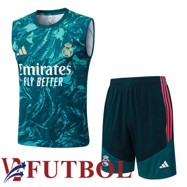 Chalecos De Futbol Real Madrid + Cortos Verde 2026/2027 Chalecos De Futbol Real Madrid + Cortos Verde 2026/2027