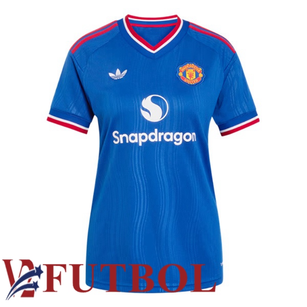 Camisetas De Futbol Manchester United Mujer Segunda Azul 2026/2027 Camisetas De Futbol Manchester United Mujer Segunda Azul 2026/2027