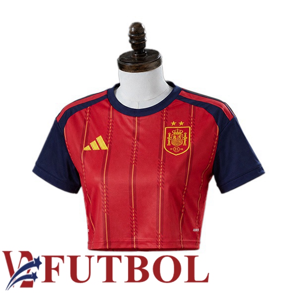 2 Estrellas Camisetas De Futbol Equipe de España Court Mujer Primera Rojo 2026/2027 2 Estrellas Camisetas De Futbol Equipe de España Court Mujer Primera Rojo 2026/2027