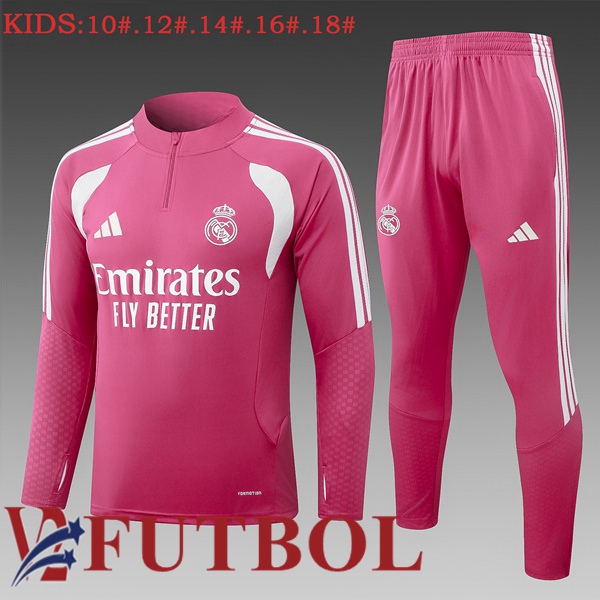 Chandal Equipos De Futbol Real Madrid Ninos Rosado 2026/2027 Chandal Equipos De Futbol Real Madrid Ninos Rosado 2026/2027