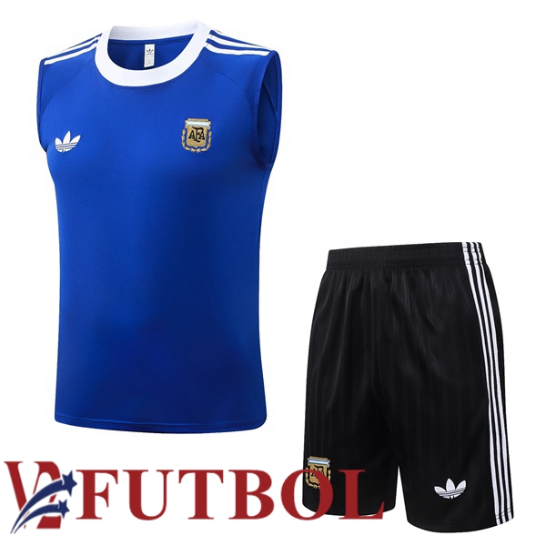 Chalecos De Futbol Argentina + Cortos Azul 2026/2027 Chalecos De Futbol Argentina + Cortos Azul 2026/2027