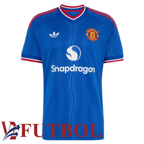 Camisetas De Futbol Manchester United Segunda Azul 2026/2027 Camisetas De Futbol Manchester United Segunda Azul 2026/2027