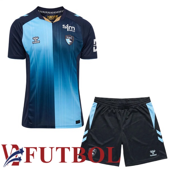 Camisetas De Futbol Le Havre AC Ninos Primera Azul 2026/2027 Camisetas De Futbol Le Havre AC Ninos Primera Azul 2026/2027