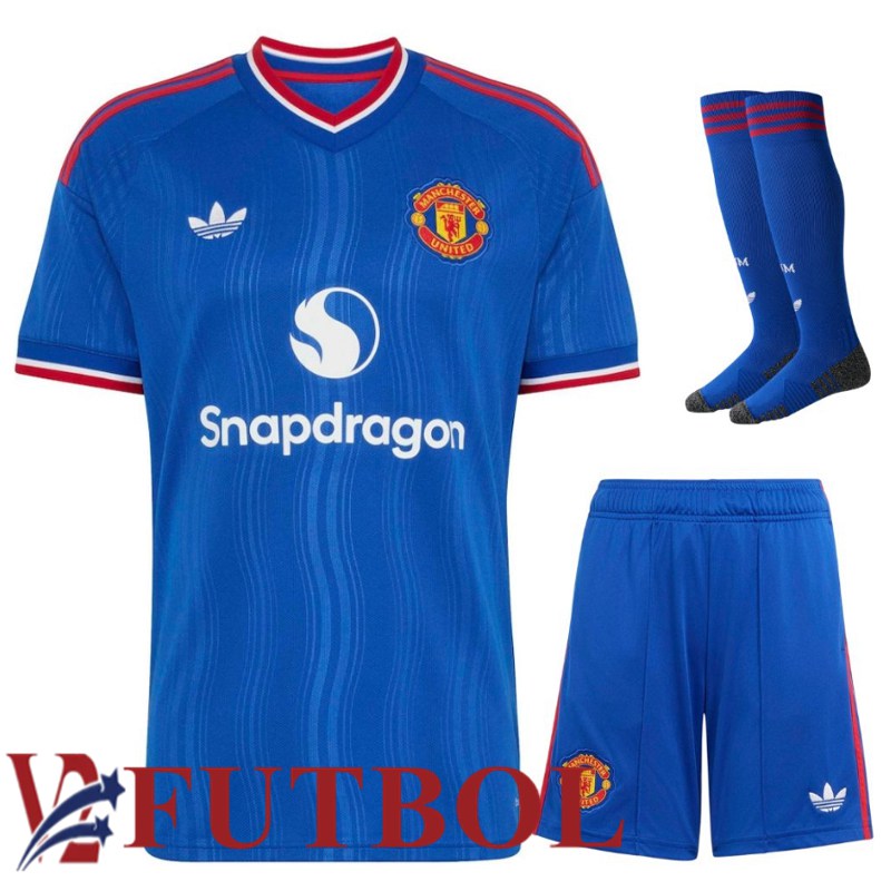 Camiseta Manchester United Segunda (Cortos + Calcetines) 2026/2027 Camiseta Manchester United Segunda (Cortos + Calcetines) 2026/2027