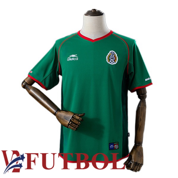 Camisetas De Futbol México Retro Primera Verde 2002 Camisetas De Futbol México Retro Primera Verde 2002