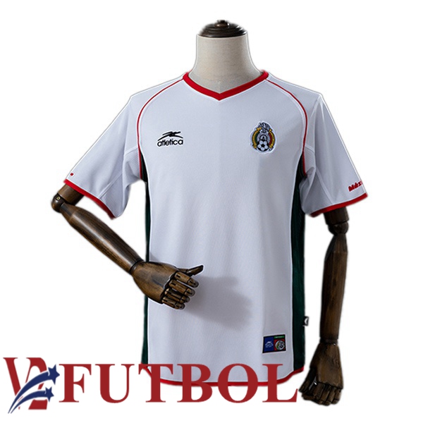 Camisetas De Futbol México Retro Segunda Blanco 2002 Camisetas De Futbol México Retro Segunda Blanco 2002