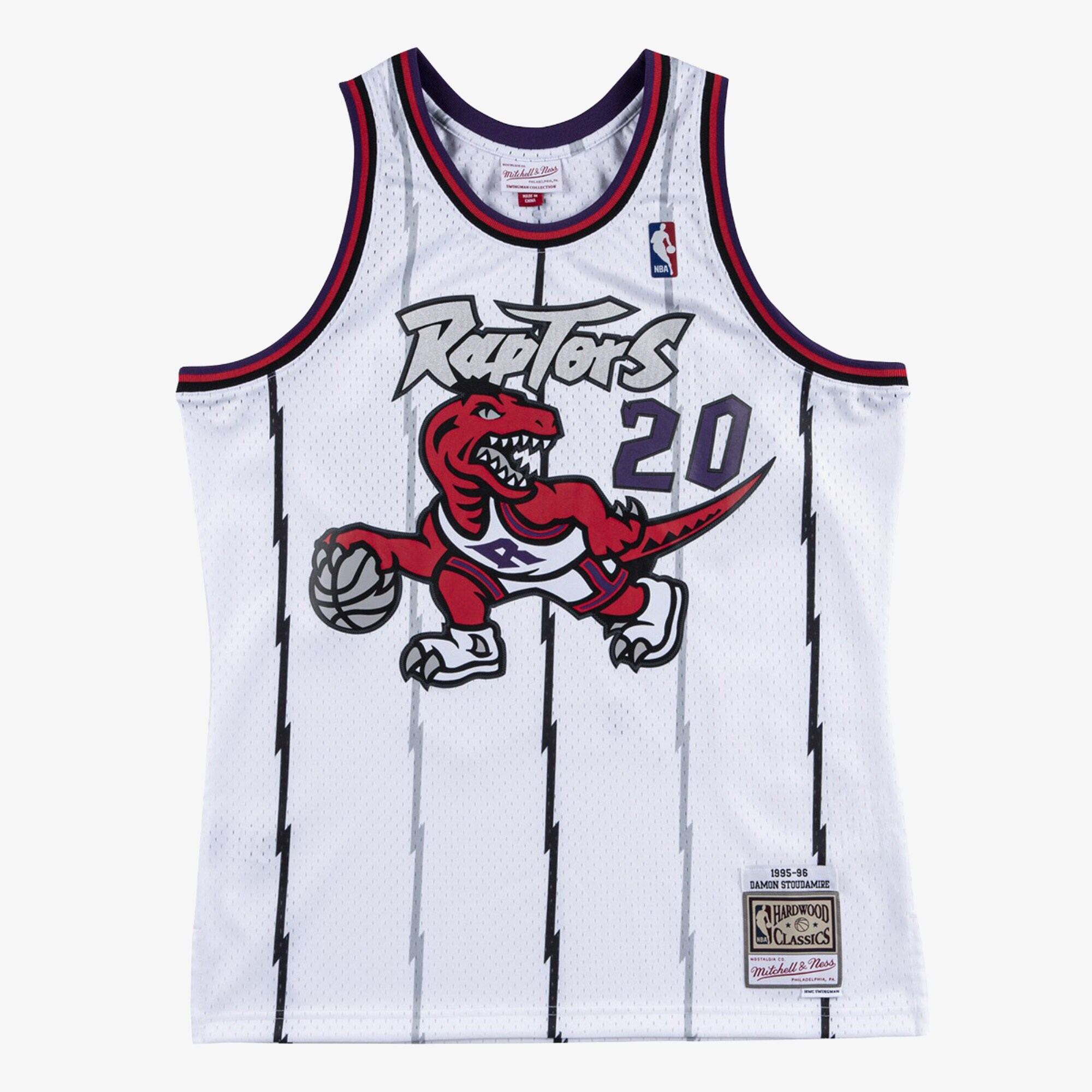 Camiseta Swingman dei Toronto Raptors Mitchell & Ness, Damon Stoudamire, 1995-96 Camiseta Swingman dei Toronto Raptors Mitchell & Ness, Damon Stoudamire, 1995-96